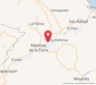 Map of Villanueva, Veracruz