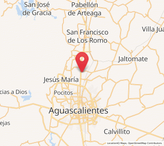 Map of Viñedos Rivier, Aguascalientes