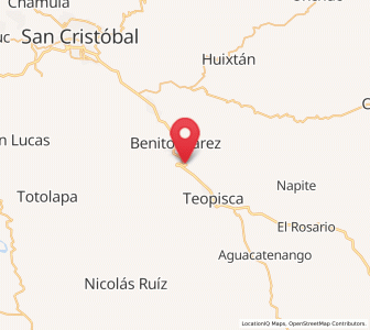 Map of Vistahermosa, Chiapas