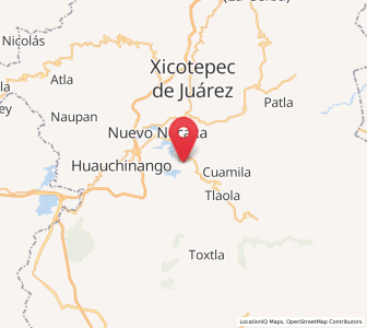 Map of Xaltepuxtla, Puebla