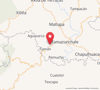 Map of Xaltipa, San Luis Potosí