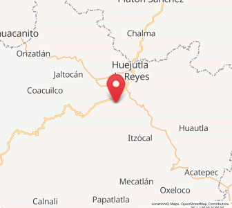 Map of Xiquila, Hidalgo