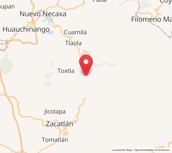 Map of Xochicuautla, Puebla