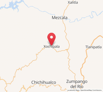 Map of Xochipala, Guerrero