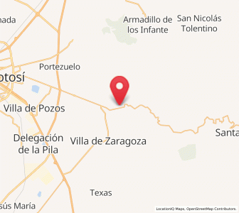 Map of Xoconoxtle, San Luis Potosí