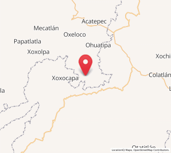 Map of Xocotitla, Hidalgo
