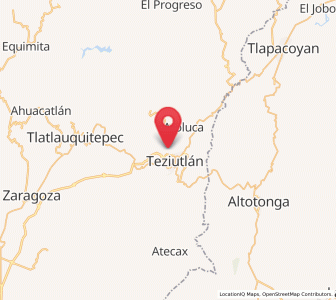 Map of Xoloateno, Puebla