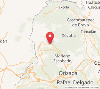 Map of Xometla, Veracruz