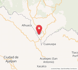 Map of Xonacayojca, Veracruz