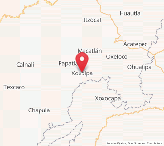Map of Xoxolpa, Hidalgo