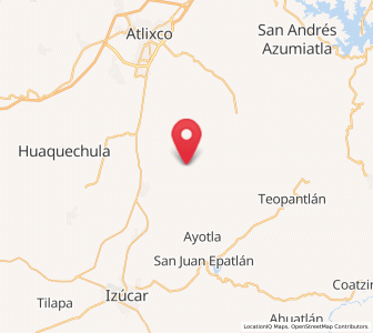 Map of Xoyatla, Puebla