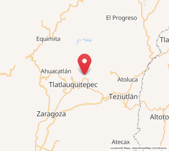 Map of Yaonahuac, Puebla