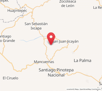Map of Yutandayoo, Oaxaca
