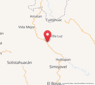 Map of Zacajtic, Chiapas
