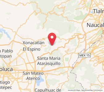 Map of Zacamulpa Tlalmimilolpan, México