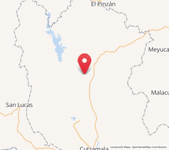 Map of Zacapuato, Guerrero