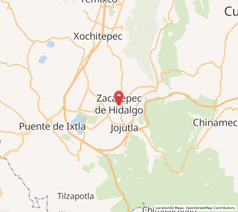 Map of Zacatepec, Morelos