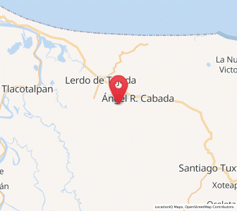 Map of Zamora, Veracruz