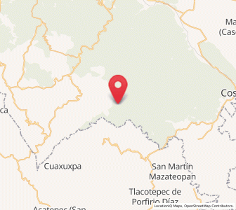 Map of Zapaltecatl, Veracruz