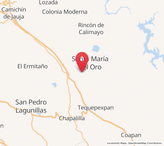 Map of Zapotanito, Nayarit