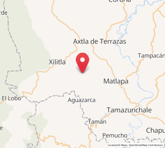 Map of Zapuyo, San Luis Potosí