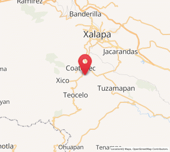 Map of Zimpizahua, Veracruz