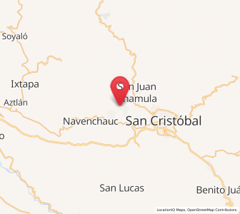 Map of Zinacantán, Chiapas