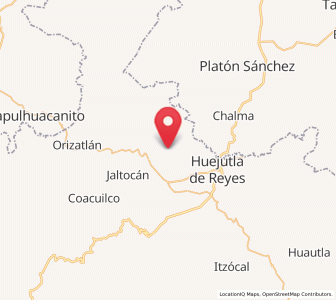 Map of Zitlán, Hidalgo
