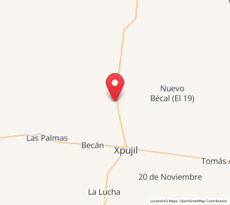 Map of Zoh-Laguna, Campeche