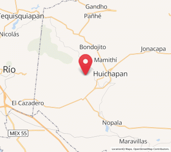 Map of Zothé, Hidalgo