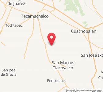 Map of Zozutla, Puebla