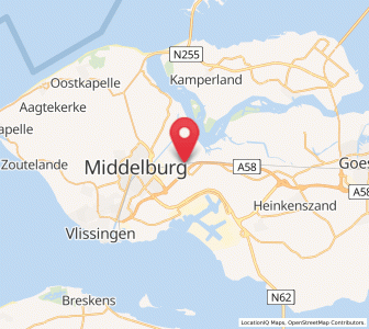 Map of Arnemuiden, Zeeland
