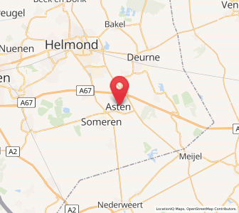 Map of Asten, North Brabant