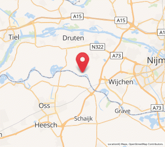 Map of Batenburg, Gelderland