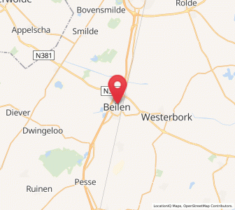 Map of Beilen, Drenthe