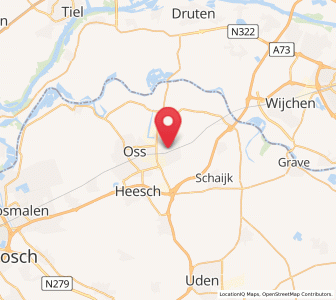 Map of Berghem, North Brabant