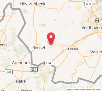Map of Bladel, North Brabant