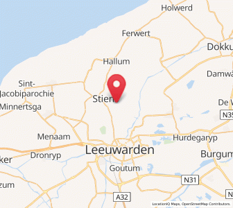 Map of Britsum, Friesland