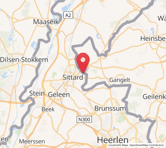 Map of Broeksittard, Limburg