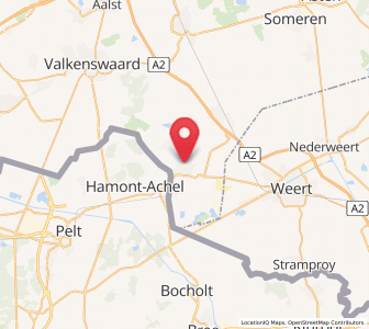 Map of Budel, North Brabant