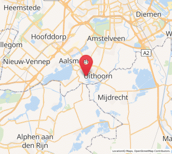 Map of De Kwakel, North Holland