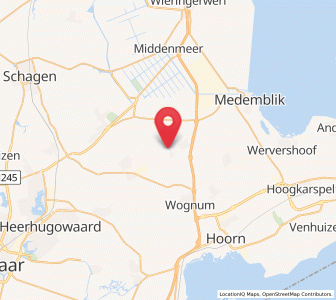 Map of De Weere, North Holland