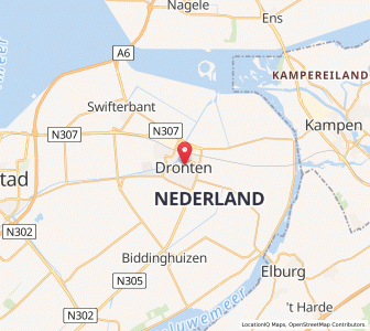 Map of Dronten, Flevoland