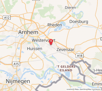 Map of Duiven, Gelderland