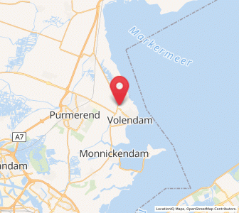 Map of Edam, North Holland