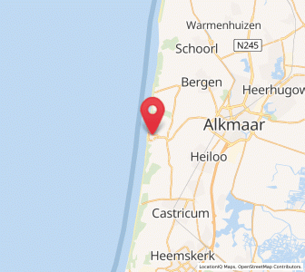 Map of Egmond aan Zee, North Holland