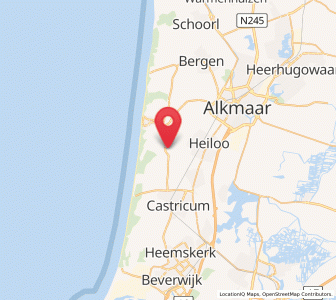 Map of Egmond-Binnen, North Holland