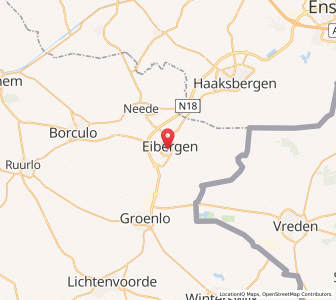 Map of Eibergen, Gelderland