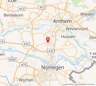 Map of Elst, Gelderland