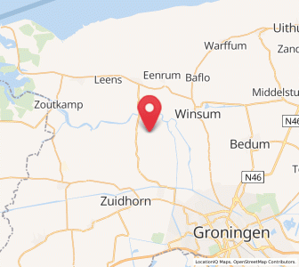 Map of Ezinge, Groningen